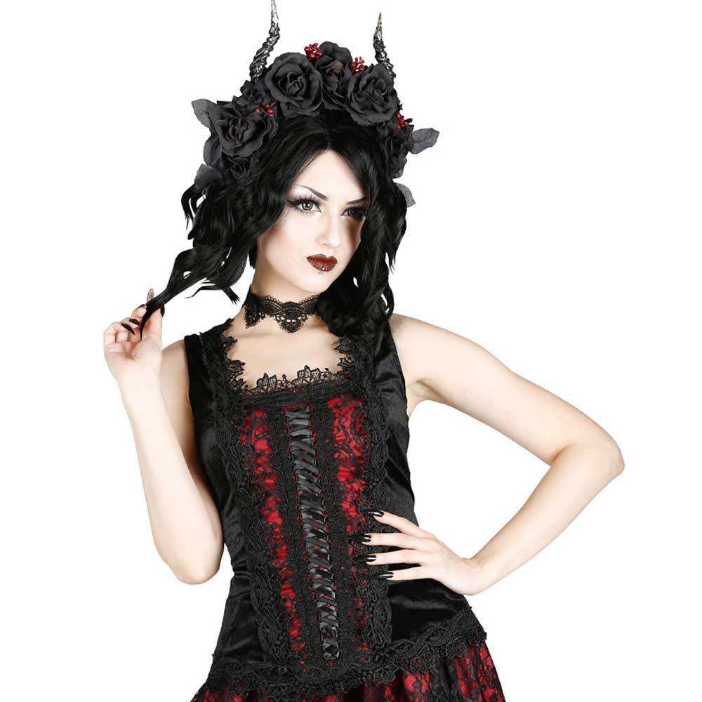 Sinister - 1011 Top - Bordeaux rouge/Noir